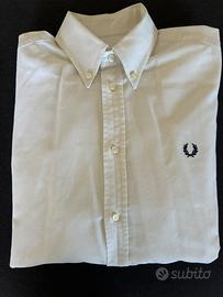 Camicia Fred Perry bianca originale  manica lunga