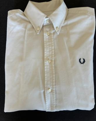 Camicia Fred Perry bianca originale  manica lunga