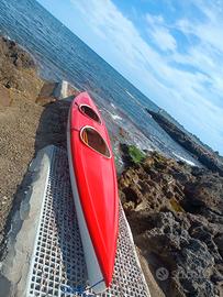 canoa/kayak  due posti +pagaie+supporto 
