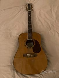 Chitarra acustica 12 corde Hofner elettrificata