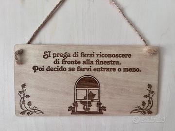 Targhetta fuori porta