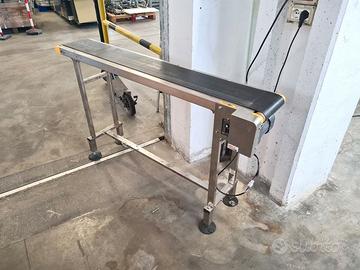 piccolo nastro trasportatore telaio inox usato