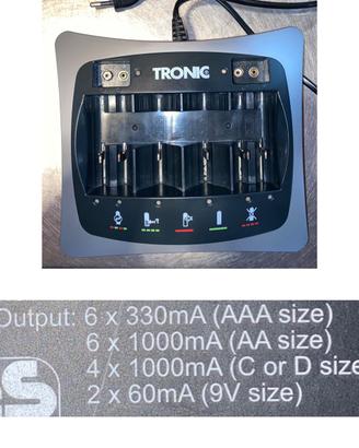 Caricabatterie tronic pile