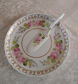 Piatto da portata o dolce dipinto a mano