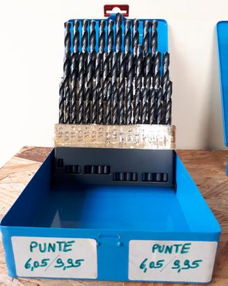 Set di punte elicoidali DIN 338 - N. 100 pezzi-