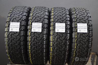 4 Pneumatici 245/75 R17 Bf Goodrich All Terrain T/