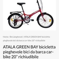 Atala Green Bay pieghevole rossa