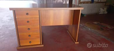 Scrivania antica stile Liberty vintage anni '70