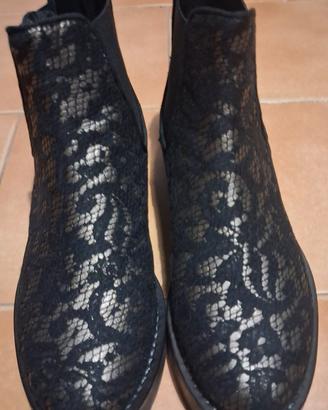 Stivaletti Twinset in Pizzo Neri Taglia  39