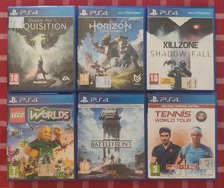 Lotto 6 Giochi PS4 a 20 Euro (anche singoli)