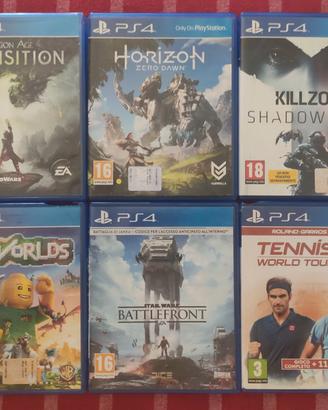 Lotto 6 Giochi PS4 a 20 Euro (anche singoli)