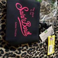 Pochette Saint Barth nera e rossa