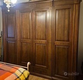 CAMERA DA LETTO COMPLETA IN NOCE MASSELLO