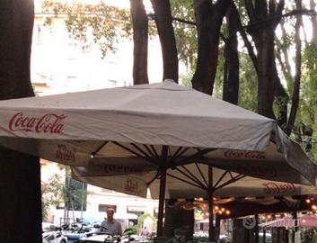 Ombrelloni Coca -Cola in alluminio nuovi 3x3