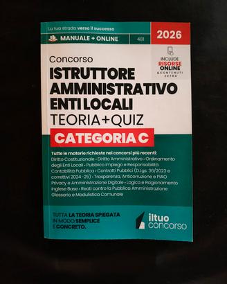 Libro istruttore amministrativo 2026