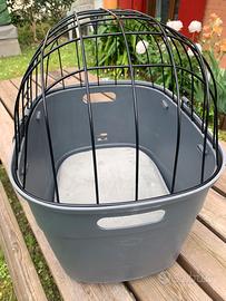 Cestino per cani in bici