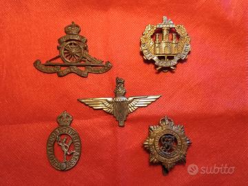 Cap Badge distintivi per cappello inglesi WW2