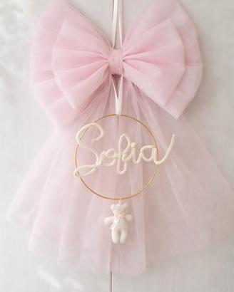 Fiocco nascita realizzato a mano ❣️