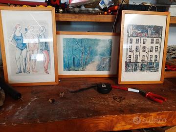 N. 3 Stampe con cornice