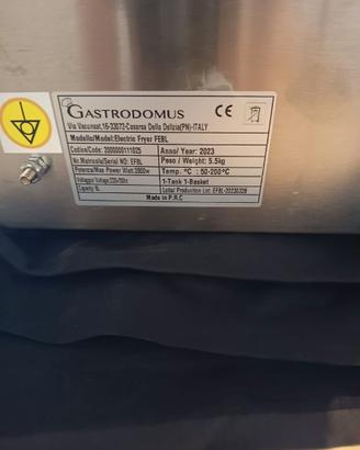 Friggitrice elettrica Gastrodomus 8 litri