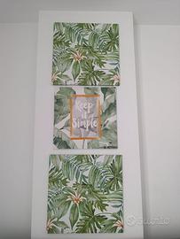 Set 3 Quadri Tropicali - "Keep it Simple"