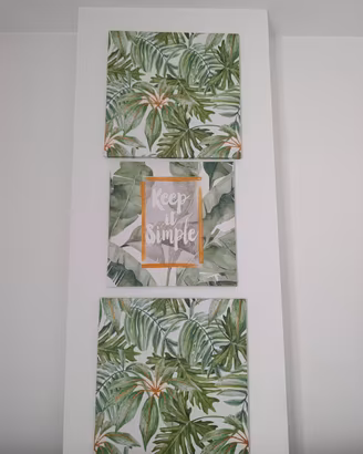 Set 3 Quadri Tropicali - "Keep it Simple"