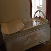 Lettino  da viaggio con fasciatoio