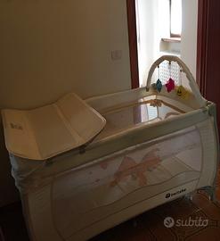 Lettino  da viaggio con fasciatoio