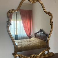 Specchio – Specchiera vintage in legno dorato