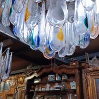 lampadario  in vetro di murano 1960