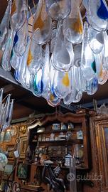 lampadario  in vetro di murano 1960