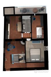 Appartamento luminoso con terrazzo panoramico