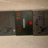Lotto 3 SSD SATA 2.5 Kingston, Samsung
