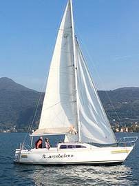 Barca a vela aria 757 con posto barca a iseo