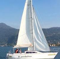 Barca a vela aria 757 con posto barca a iseo