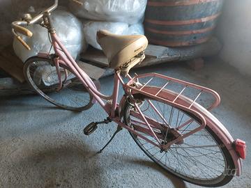bicicletta vintage rosa originale bianchi