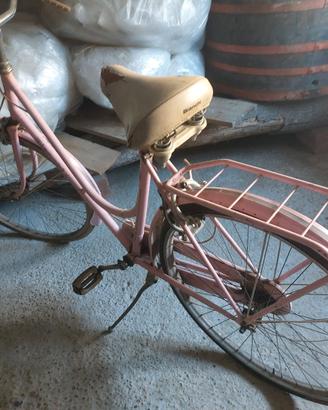 bicicletta vintage rosa originale bianchi