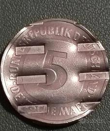 moneta 5 Marchi annullata - Germania 