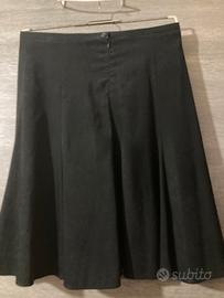 Gonna velluto nero