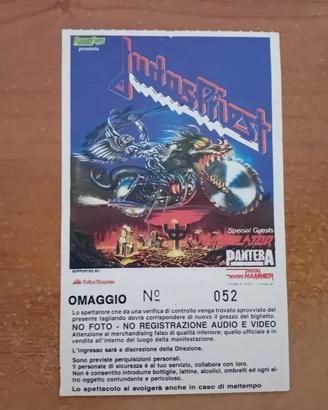 Biglietto concerto Judas Priest tour Painkiller