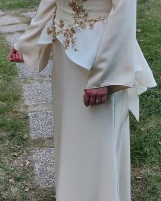 VESTITO ABITO ELEGANTE CERIMONIA TESTIMONE 