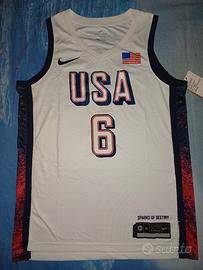 Canotta Team USA Finale Parigi 2024 Lebron James