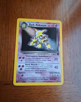 Dark Alakazam 1/82 Team Rocket Card Pokemon 