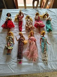 Lotto 9 Barbie e Skipper vintage anni ’70-’80