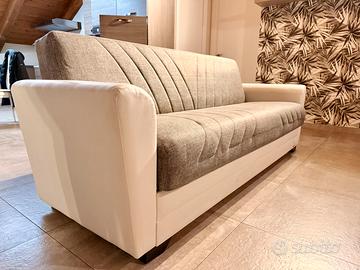 Divano lineare 3 posti trasformabile