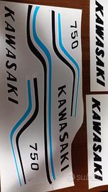 scritte adesive moto Kawasaki 750 mach 4 anni 70