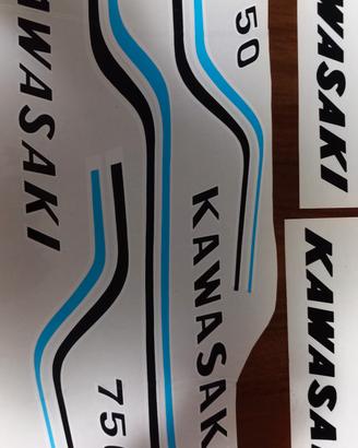 scritte adesive moto Kawasaki 750 mach 4 anni 70