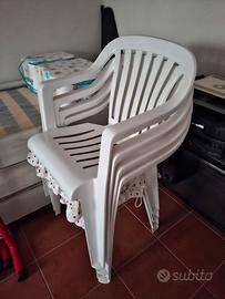 sedie da giardino in resina 