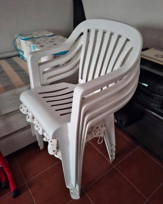sedie da giardino in resina 