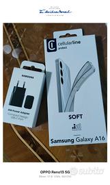 Samsung a16 caricatore & custodia